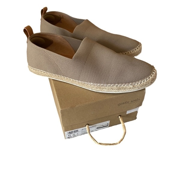 Gentle Souls Tan Lizzy Slip On Espadrille Shoes Size 11 - Picture 1 of 9